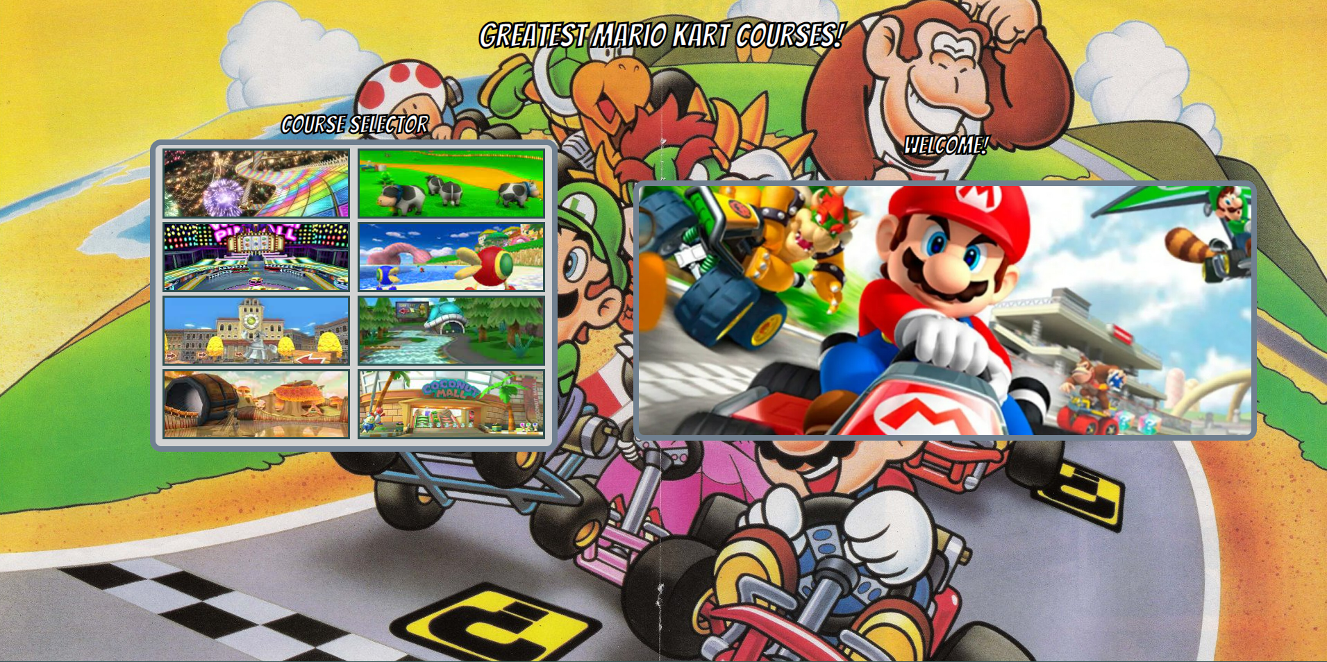 Mario Kart Course Selector